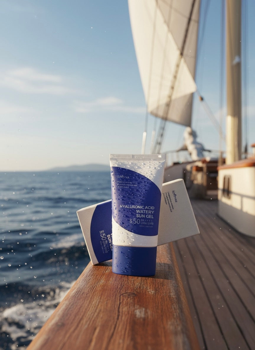 IsN tree Hyaluronic Acid watery sun Gel SPF50. Sunblock