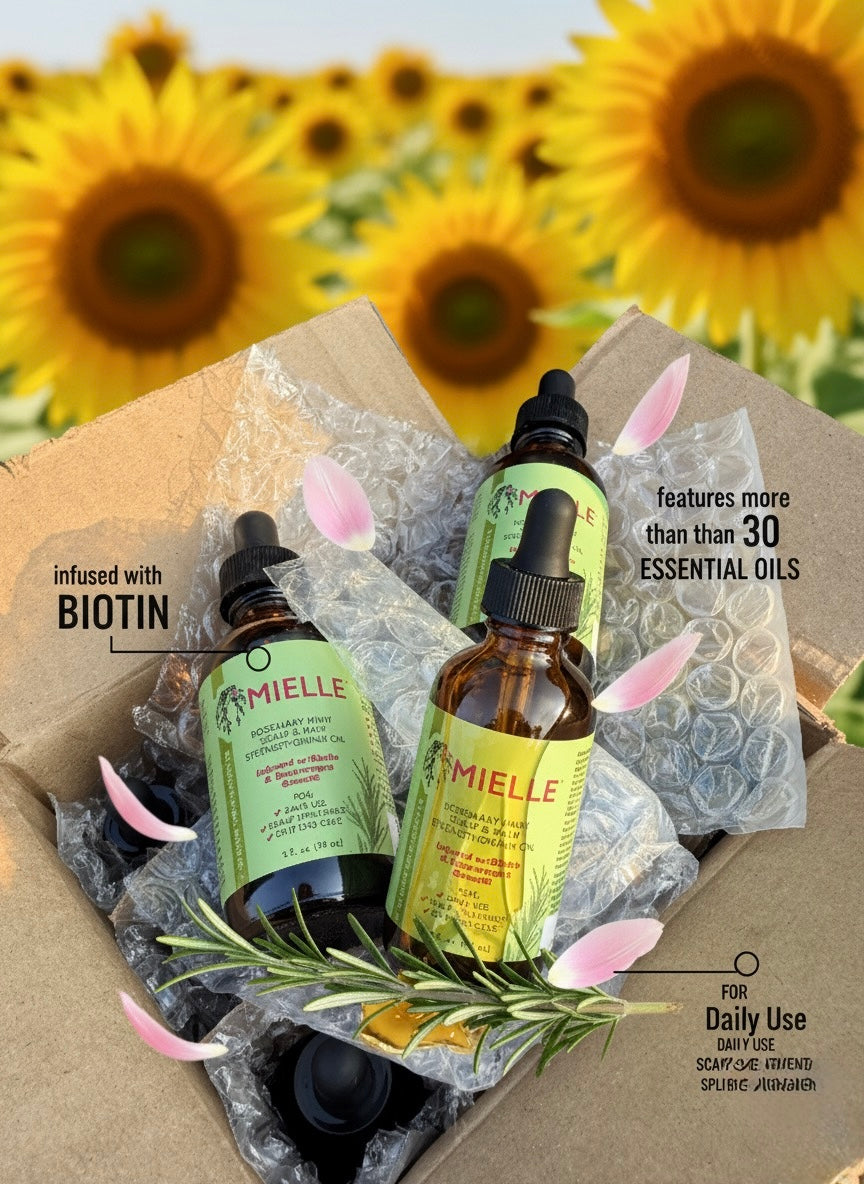 Rosemary Mint Scalp & Hair Strengthening Oil.