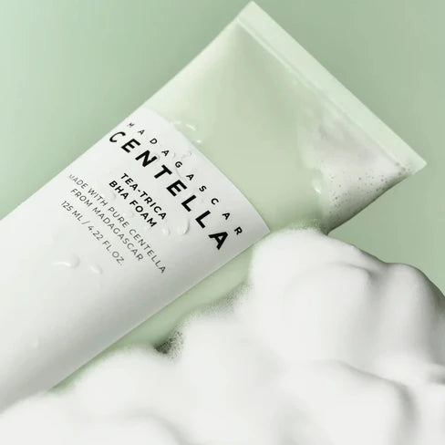 SKIN1004 Tea-Trica BHA Foam. Best Cleanser for Sensitive, Acne-Prone Skin