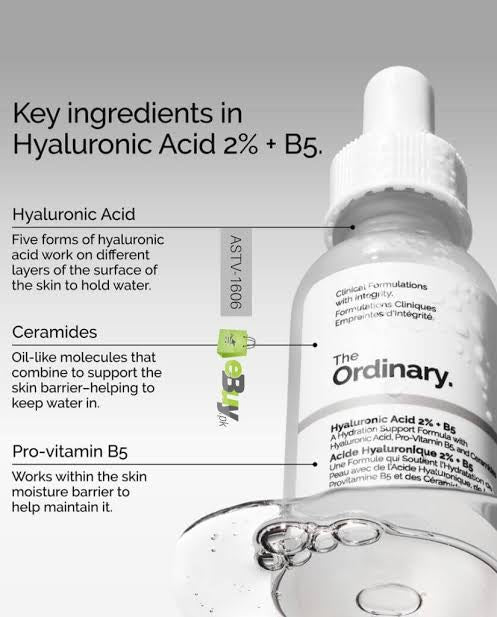 The Ordinary Hyaluronic acid 2% + B5 sérum base 30 ml For skin Tightening