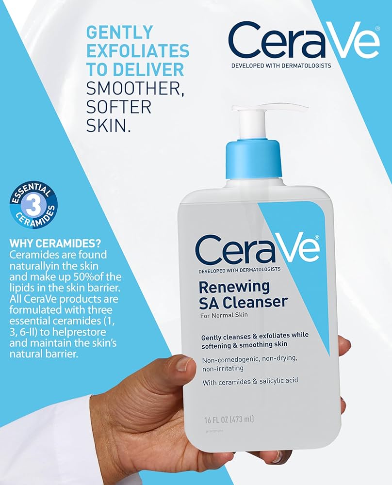 CeraVe -Renewing SA Cleanser Best Face wash