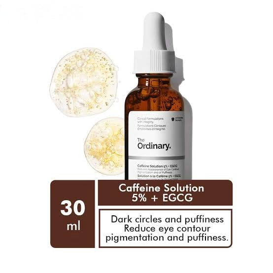Ordinary Caffeine Solution 5% + EGCG Eye Serum Removes Dark Spots, Freckles, Eye bags